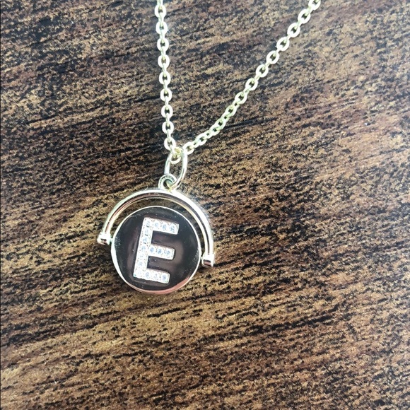 Gold Tone E Initial Necklace on 18.5” Chain - Picture 10 of 10